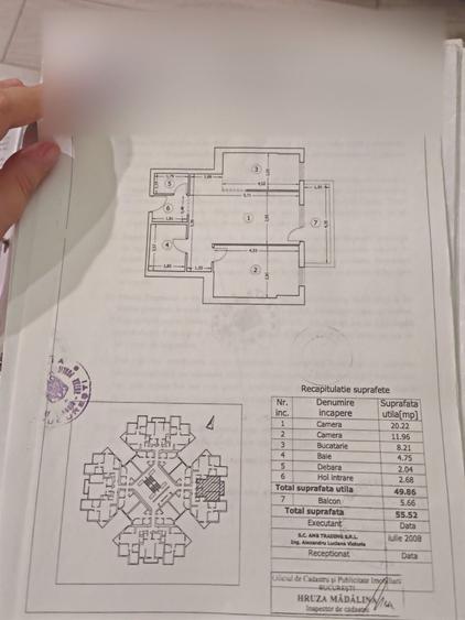 Apartament cu 2 camere semidecomandat în Doamna Ghica
