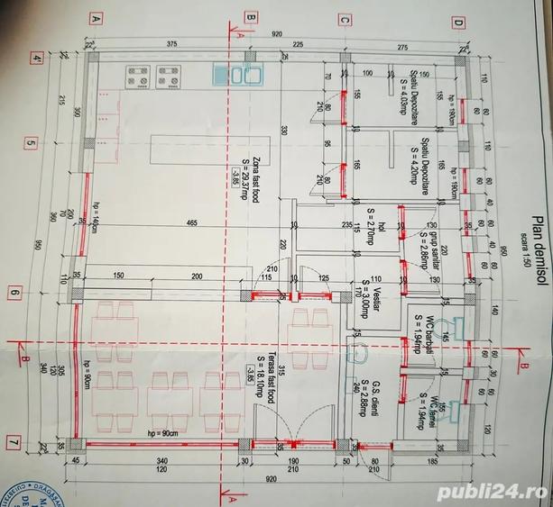 Spațiu comercial, de 320 mp, în Central