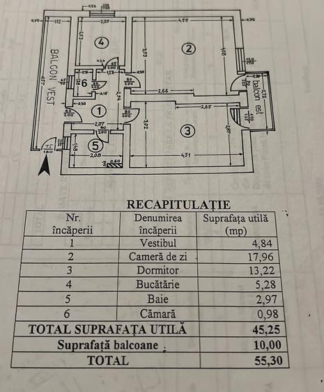 Apartament cu 2 camere decomandat în Primăverii