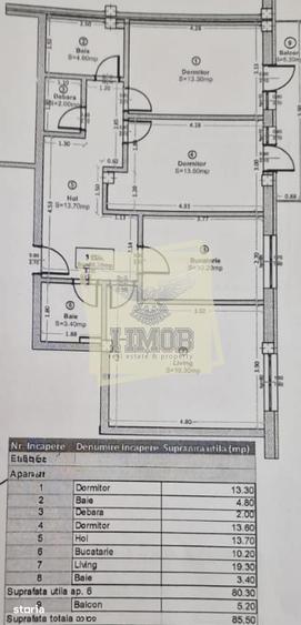 Apartament cu 3 camere în Turnișor