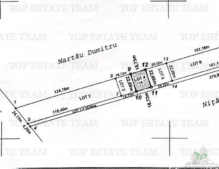 Teren Construcții intravilan de 425 mp, în Ghencea