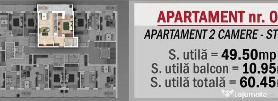 Apartament cu 2 camere decomandat în Nicolae Grigorescu