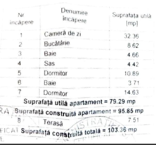 Apartament cu 3 camere în Aviatorilor