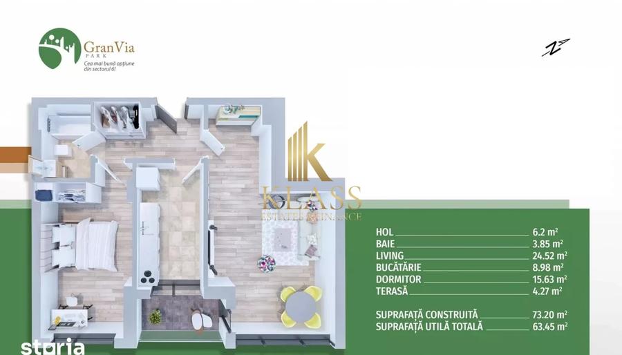 Apartament 2 camere | Lujerului | Granvia Park Sector 6 | Parcare - 14