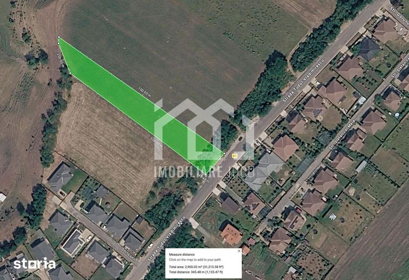 Teren de 2900 mp, în Jucu