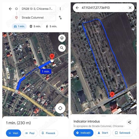 Teren în Tomești