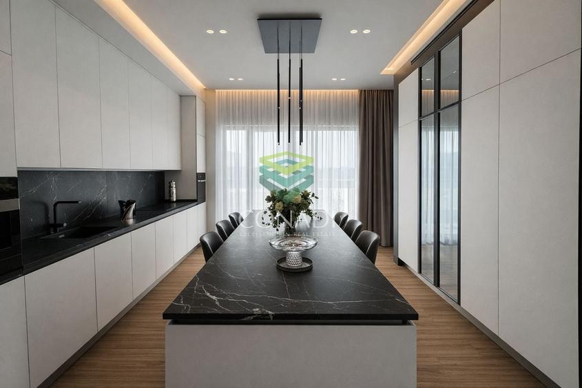 Apartament cu 5 camere semidecomandat în Băneasa
