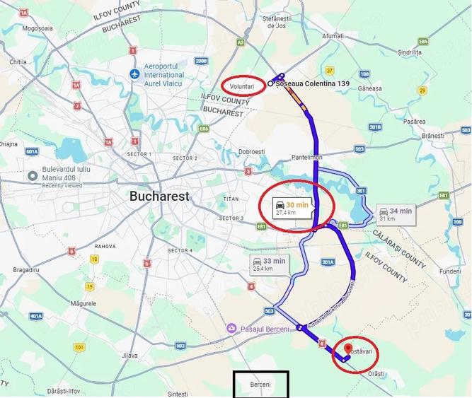 Teren de 2500 mp, în Central
