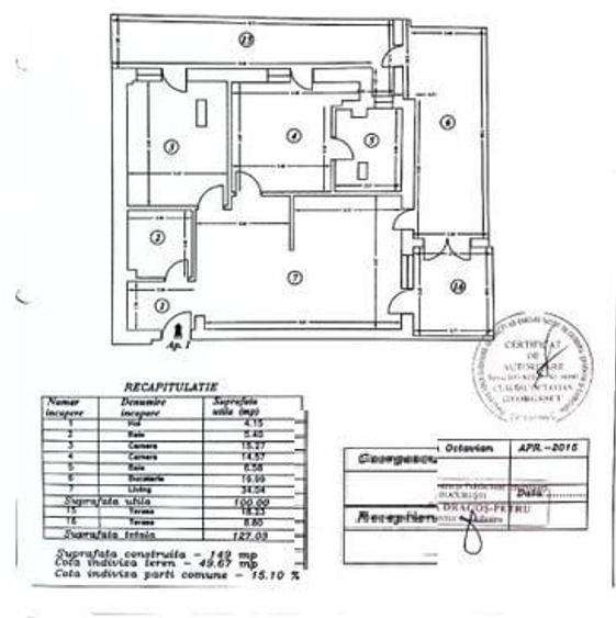 Apartament generos 3 camere | Aviatiei | 124 mp | Parcare | Bloc 2016 - 7