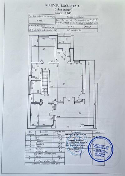 Casă cu 4 camere în Cârcea