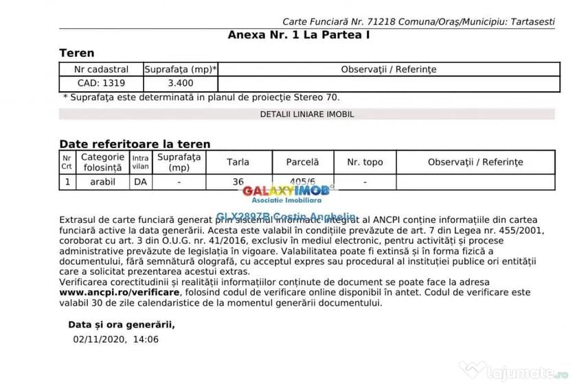 Oportunitate investitie: Teren intravilan 3400 mp - Gulia Ta - 2
