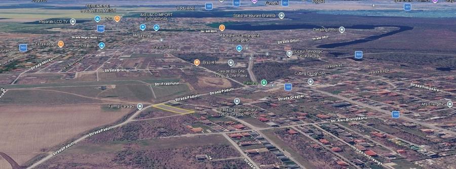Teren Construcții intravilan de 2000 mp, în Brănești