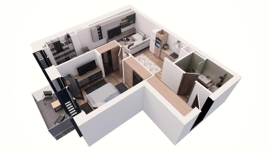 Apartament cu 2 camere în Ultracentral