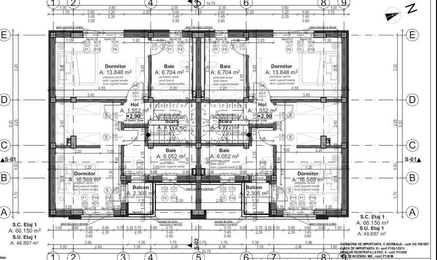 Duplex cu 4 camere cu Canalizare în 1 Decembrie 1918
