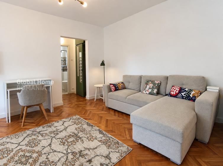 Apartament cu 2 camere semidecomandat, mobilat în Domenii