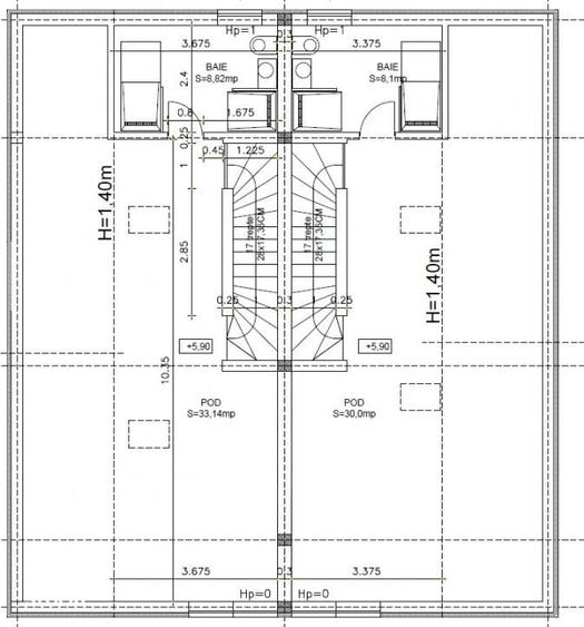 Casă cu 5 camere cu Teren 220 Mp în Dâmbul Rotund
