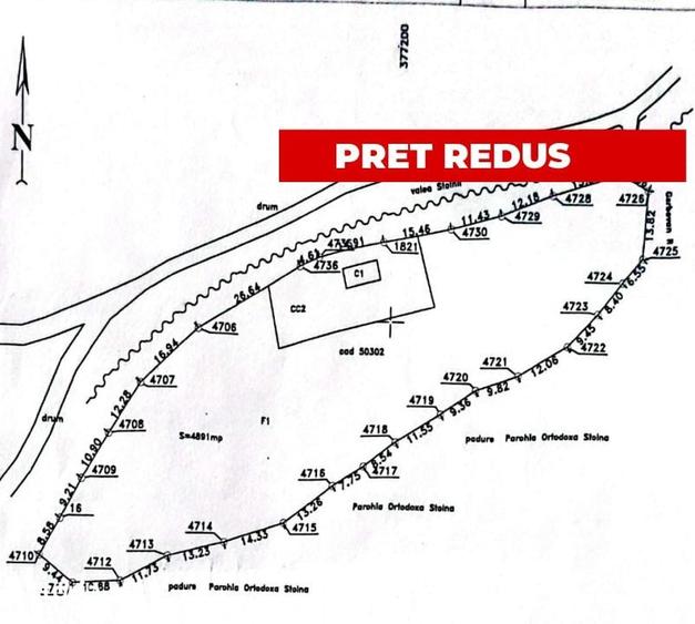 Casă cu 4 camere cu Teren 4891 Mp în Sava