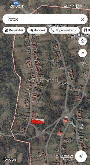 Vand Teren sat Potoc ochiu bei cheile nerei