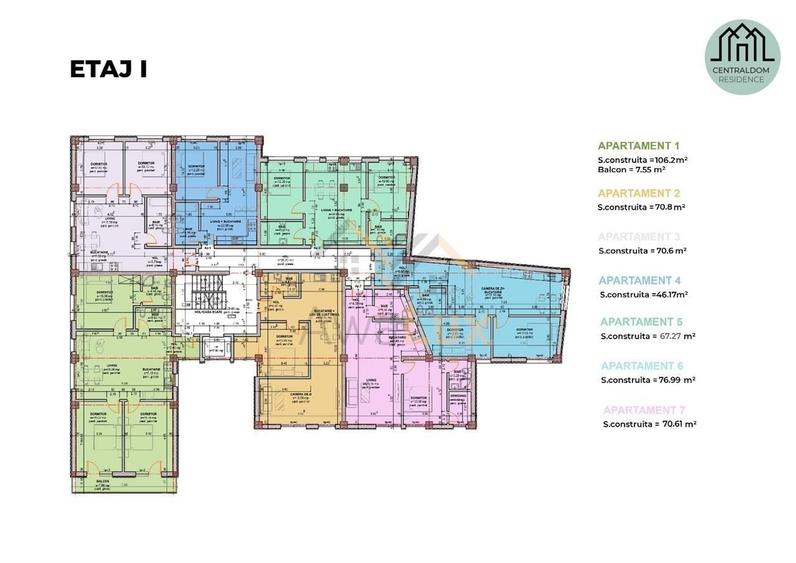 Apartament cu 2 camere în Central