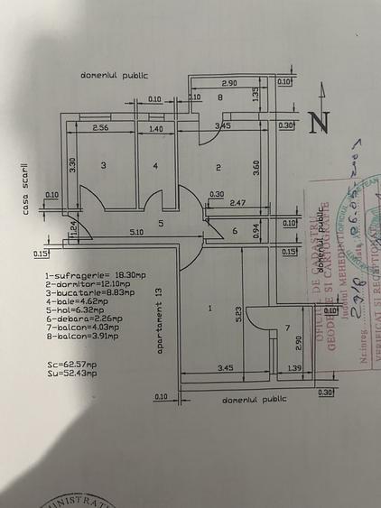 Apartament cu 2 camere în Central