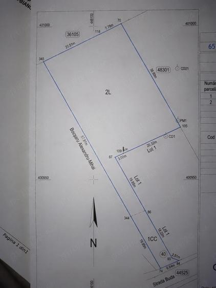 Teren de 1287 mp, în Central