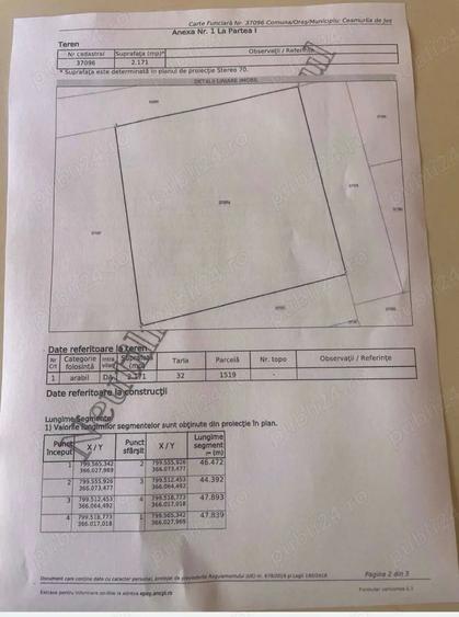 Teren de 2171 mp, în Lunca