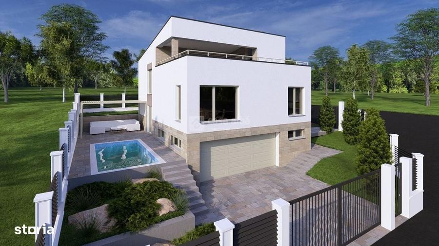 Bucium - teren 398mp, autorizatie constructie D+P+E, toate utilitatile - 3