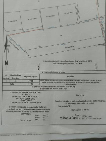 Teren de 5500 mp, în Ruși-Ciutea