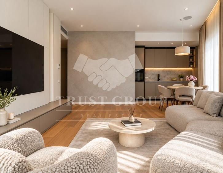 Apartament cu 3 camere semidecomandat, mobilat în Barbu Văcărescu