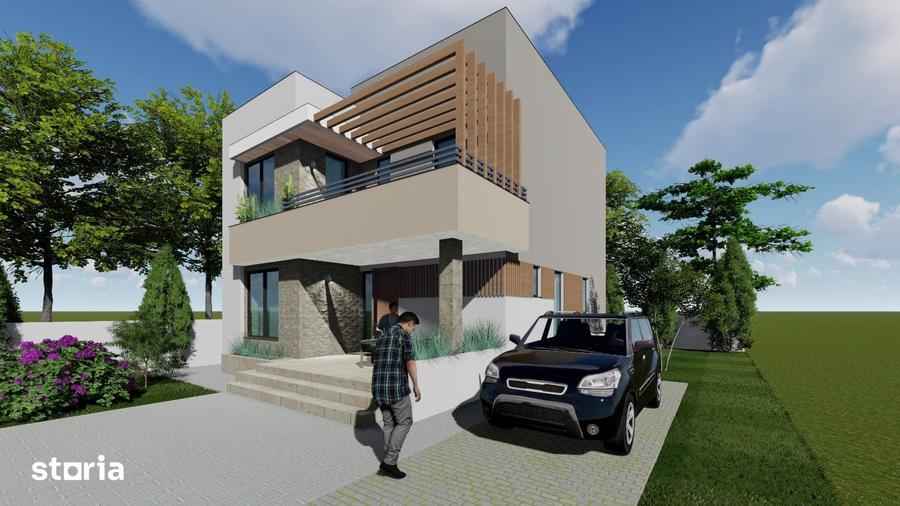 Casă cu 5 camere cu Teren 300 Mp în Tunari