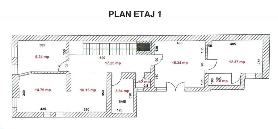 Casă cu 8 camere cu Teren 250 Mp în 1 Mai