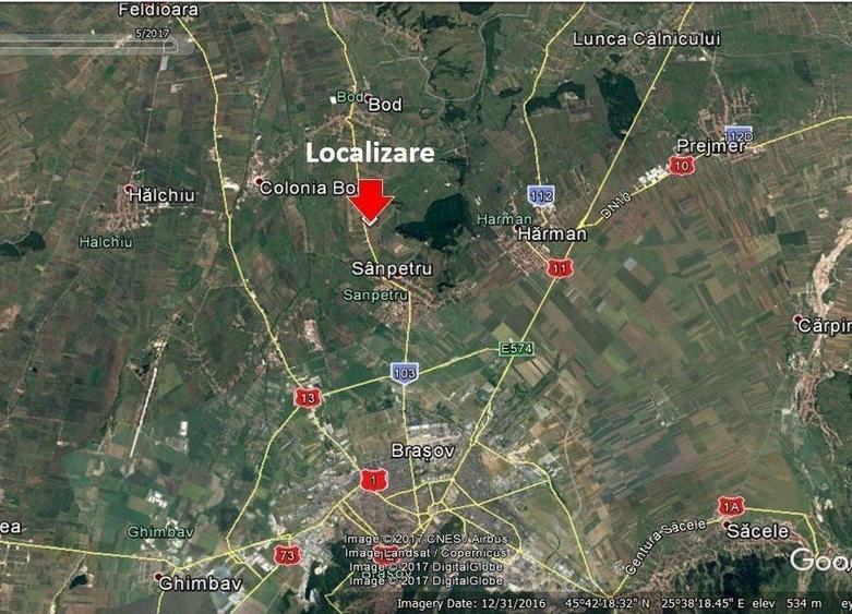 Teren agricol extravilan de 95000 mp, în Sânpetru