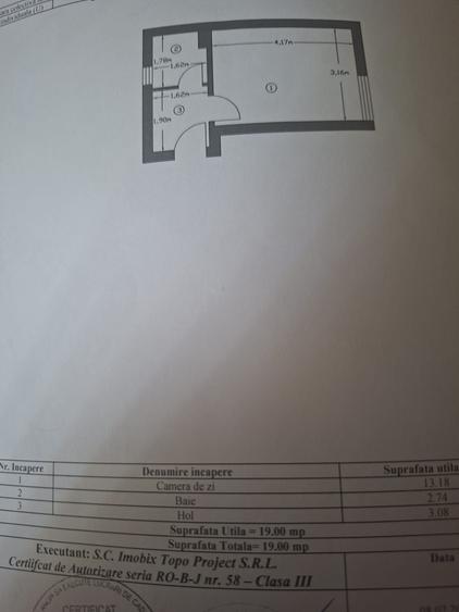 Garsonieră semidecomandată în Central