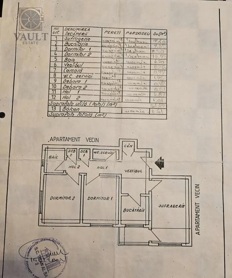 Apartament cu 3 camere decomandat în Dristor