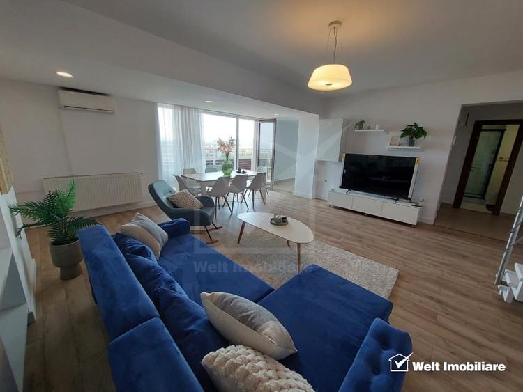 Penthouse cu 5 camere semidecomandat, mobilat în Bună Ziua