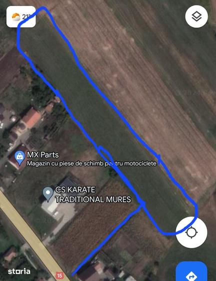 Teren de 3500 mp, în Ernei