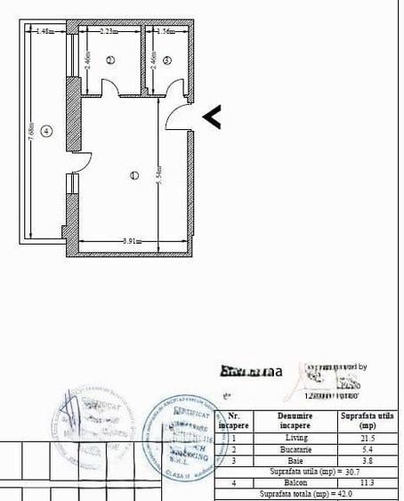 Garsonieră 42 mp Centrală Proprie/Parcare Subterană Inclusă In Pret! - 4