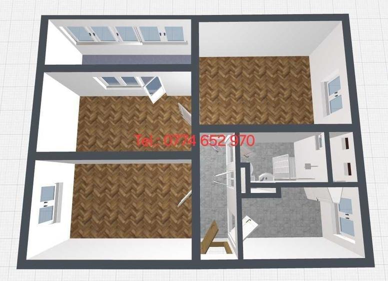 DIRECT PROPRIETAR - Vand apartament de 3 camere, locatie deosebita zona Spitalul Judetean Brasov - 3