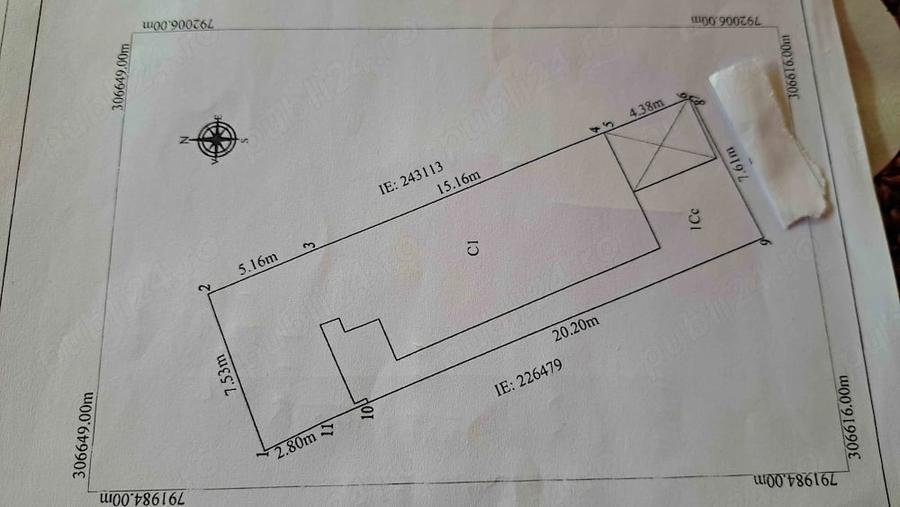 Casă cu 4 camere cu Teren 191 Mp în Faleza Nord