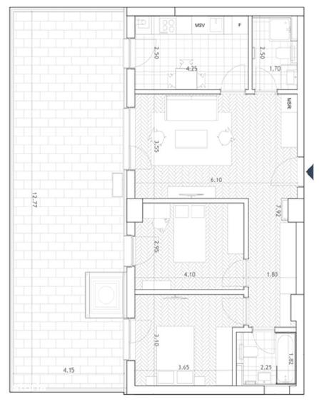 Apartament cu 3 camere în Pipera
