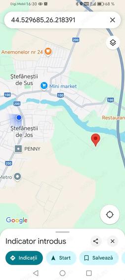 Teren de 20000 mp, în Ștefăneștii de Jos