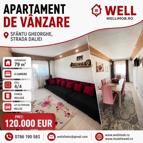 Apartament cu 4 camere în Lenin