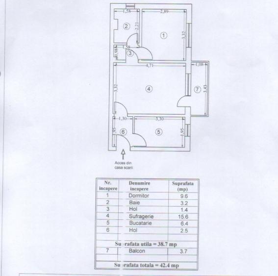 Apartament cu 2 camere semidecomandat în Tomis Nord
