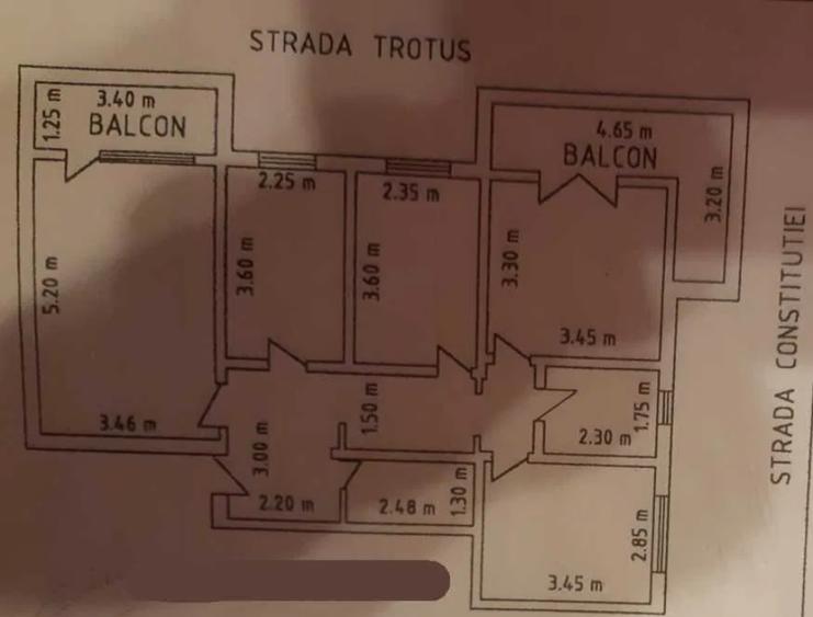 Apartament cu 4 camere decomandat în Central