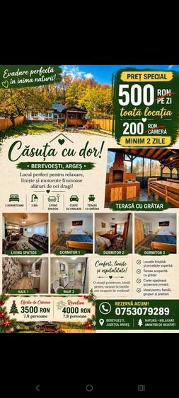 Casă cu 3 camere cu Teren 1000 Mp în Berevoești
