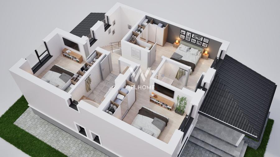 Duplex cu 5 camere cu Canalizare în Șura Mică