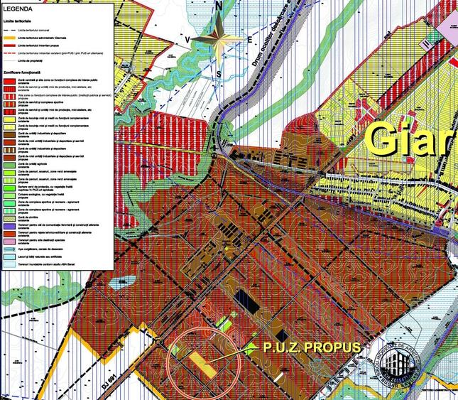 Teren Construcții intravilan de 4037 mp, în Giarmata
