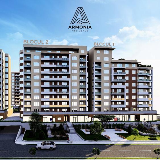 Apartament 2 Camere ARMONIA RESIDENCE - 62,91 mp | Zona Coresi - Bloc 2 - 17