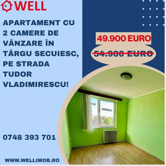 Apartament cu 2 camere în Târgu Secuiesc