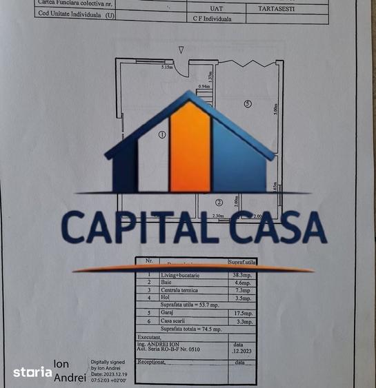 Casă cu 6 camere cu Teren 300 Mp în Tărtășești